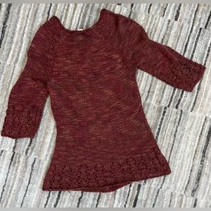 Fall colors! CHICOS 3/4 length sweater Size 1